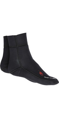 2026 Rip Curl 1.5mm Neopren Fin Sokker Sort Wbo7fm
