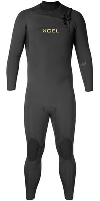 2026 XCEL Herre Comp 3/2mm Chest Zip Våddragt MN32ZXC4 - Black
