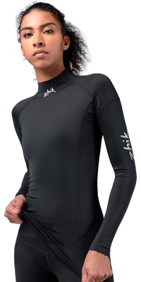 Zhik Dame Eco Spandex UPF50+ Top Langærmet Lycravest DTP-0063-W-BLK - Black