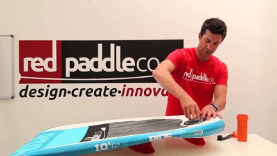 Red Paddle Co inflatable SUP board, Titan pump and Vario paddle from the how-to video guides