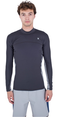 Hurley Channel Crossing Paddle Series Langærmet Lycravest Til Mænd MAT0001050 - Dark Stone Grey