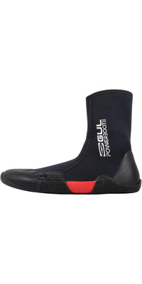 2026 GUL 5mm Power Round Toe Easy-Zip Neoprenstøvle BO1306-B8 - Black