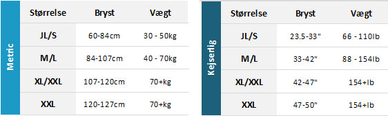 NKE BA 19 Mens Størrelsesskema
