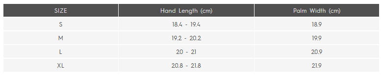 Quiksilver Mens Gloves 22 (image) 0 Størrelsesskema
